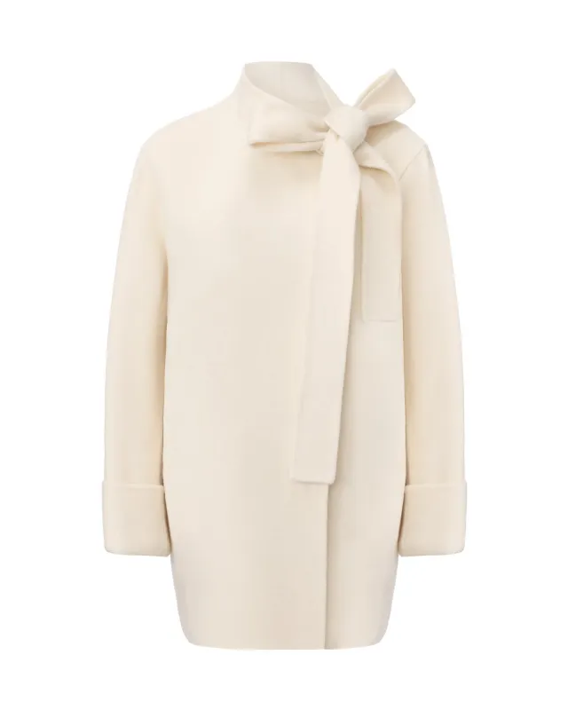 Juliette Cocoon Coat (White) sold by Nana Jacqueline
