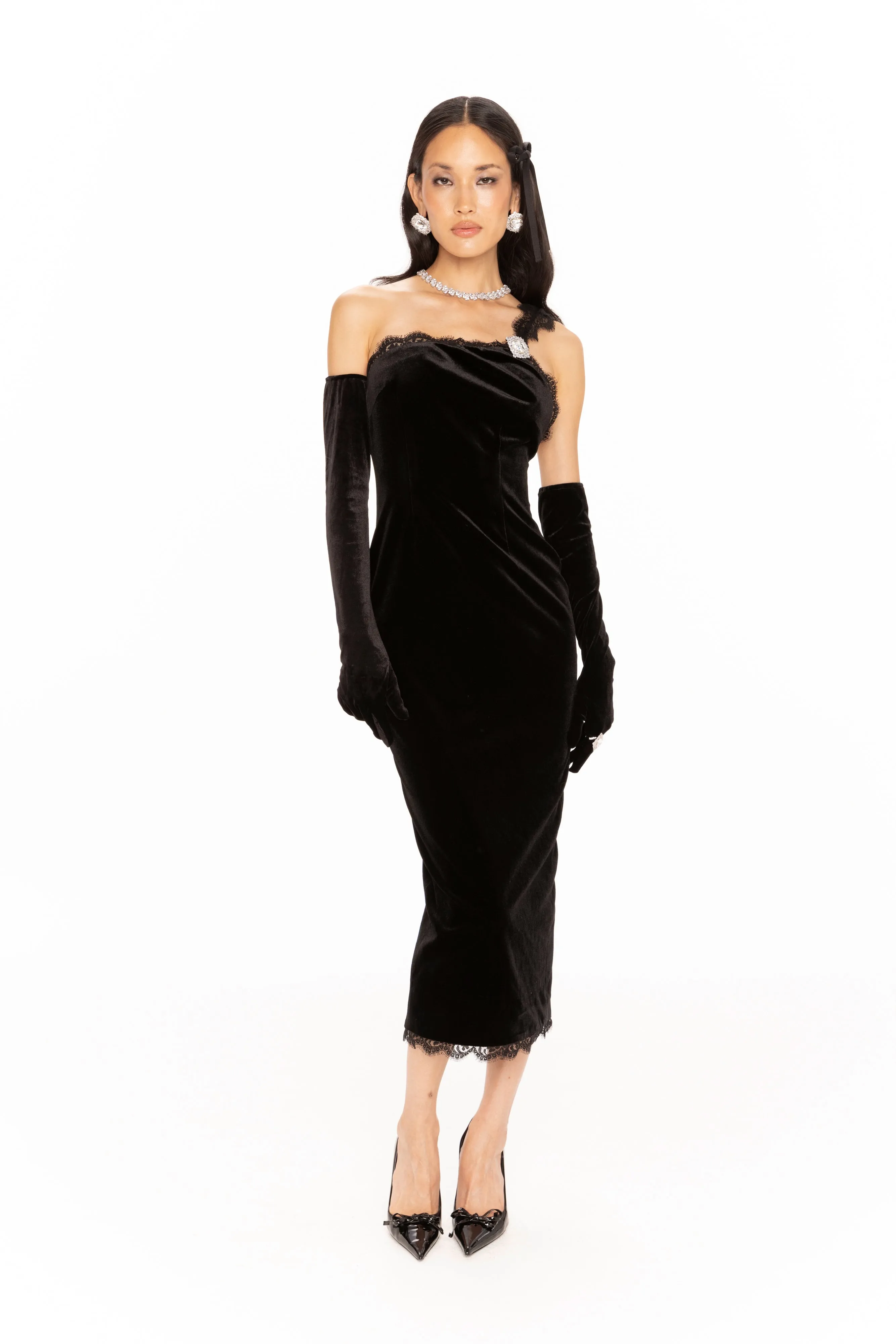 Angelica Velvet Maxi Dress (Black) sold by Nana Jacqueline product image thumbnail 5