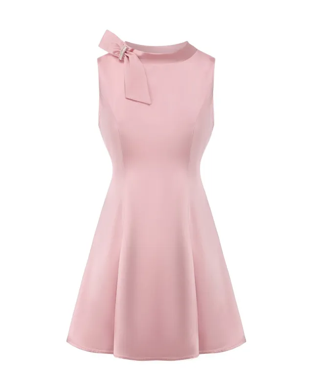 Lila Satin Mini Dress (Pink) sold by Nana Jacqueline
