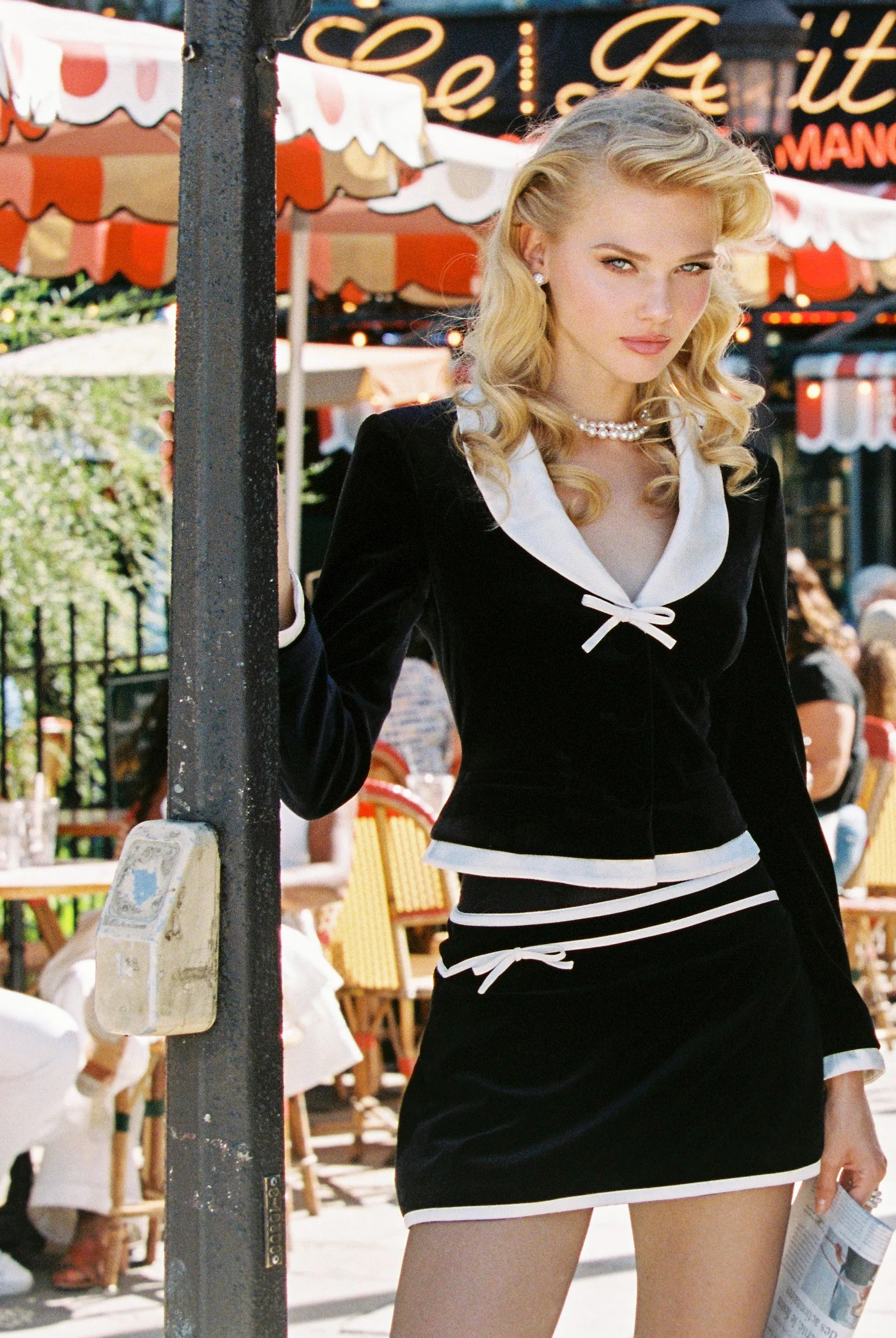 Victoria Velvet Mini Skirt sold by Nana Jacqueline product image thumbnail 2