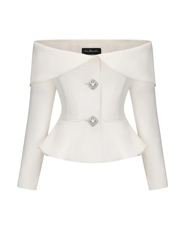 Blaire Top (White) (Final Sale) made by Nana Jacqueline