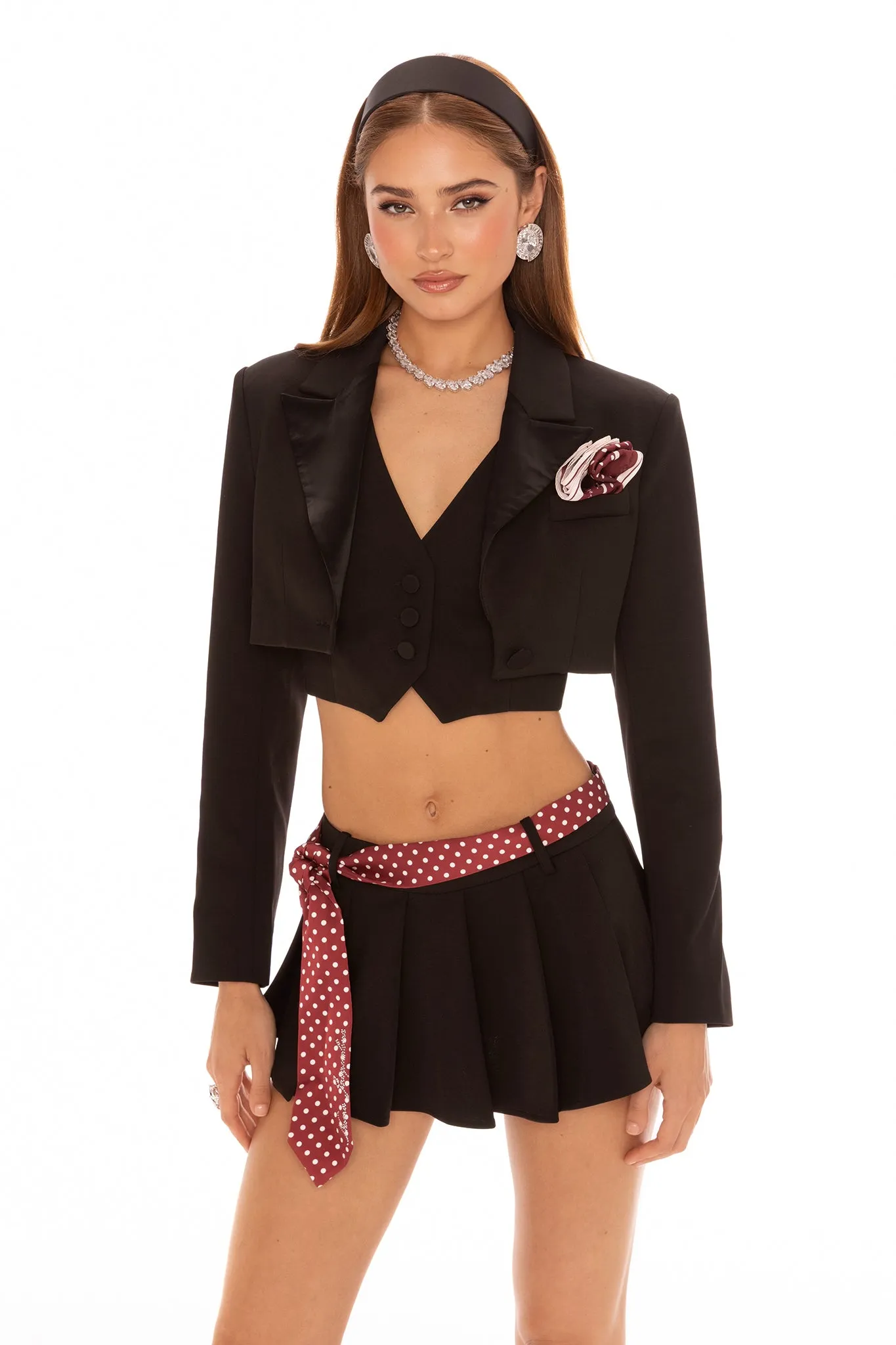 Bridget Pocket Square (Red) sold by Nana Jacqueline product image thumbnail 3