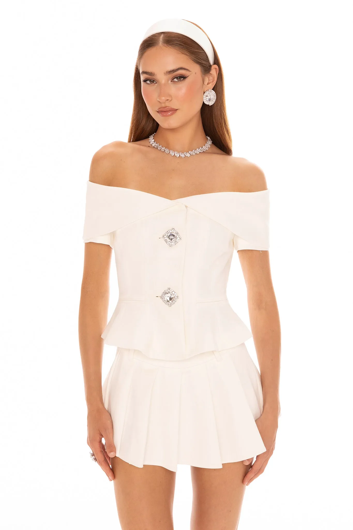 Blakely Top (White) sold by Nana Jacqueline product image thumbnail 5