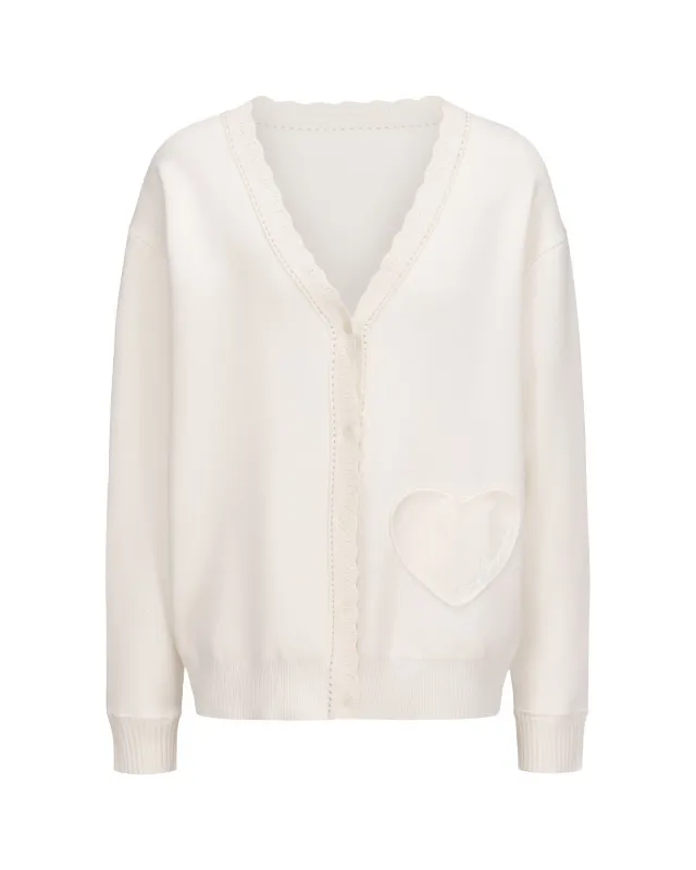 Carrie Cardigan (White) sold by Nana Jacqueline