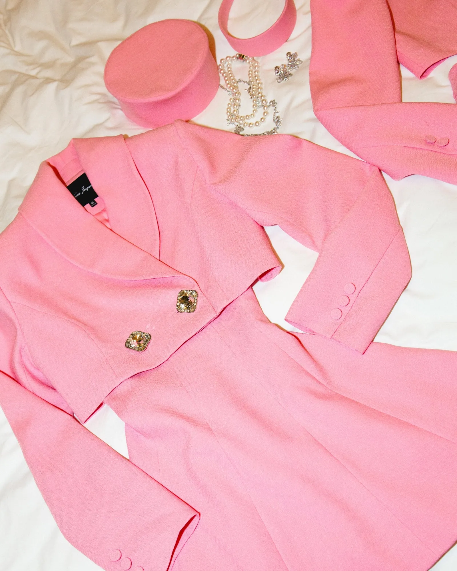 Veronica Crop Blazer (Pink) sold by Nana Jacqueline product image thumbnail 5