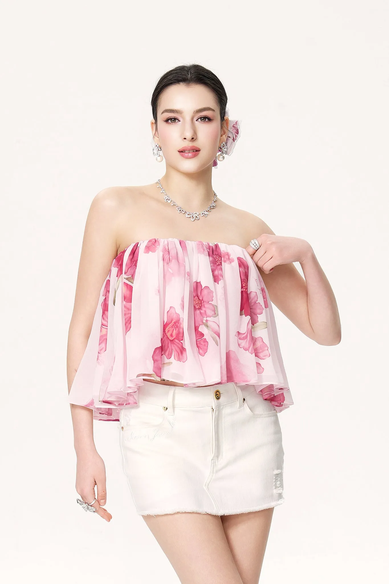 Aria Top (Pink) sold by Nana Jacqueline product image thumbnail 2