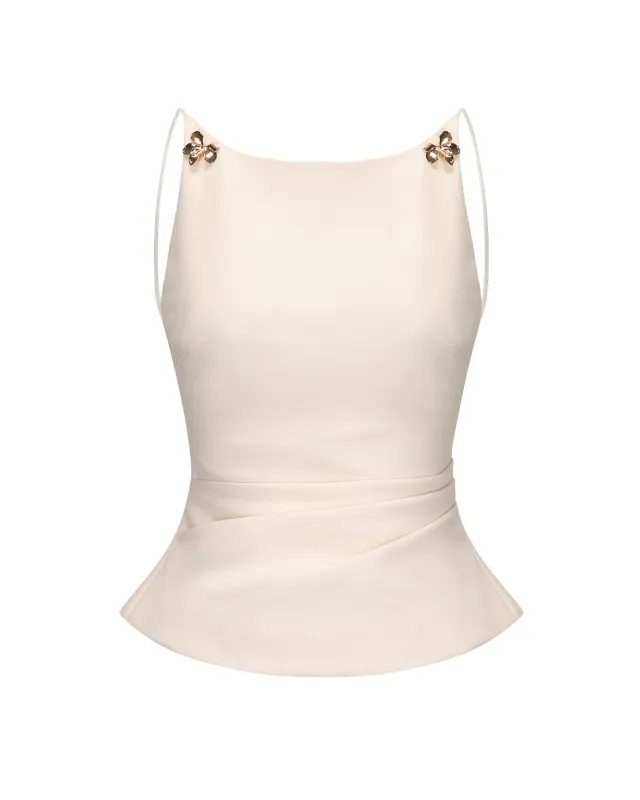 Selena Top (Beige) sold by Nana Jacqueline