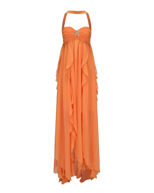 Mariah Dress (Orange) sold by Nana Jacqueline