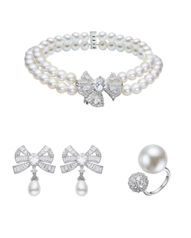 The Pearl & Diamonds Set sold by Nana Jacqueline