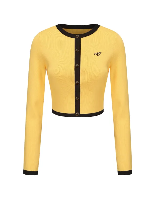 Eliza Knit Cardigan (Yellow) sold by Nana Jacqueline