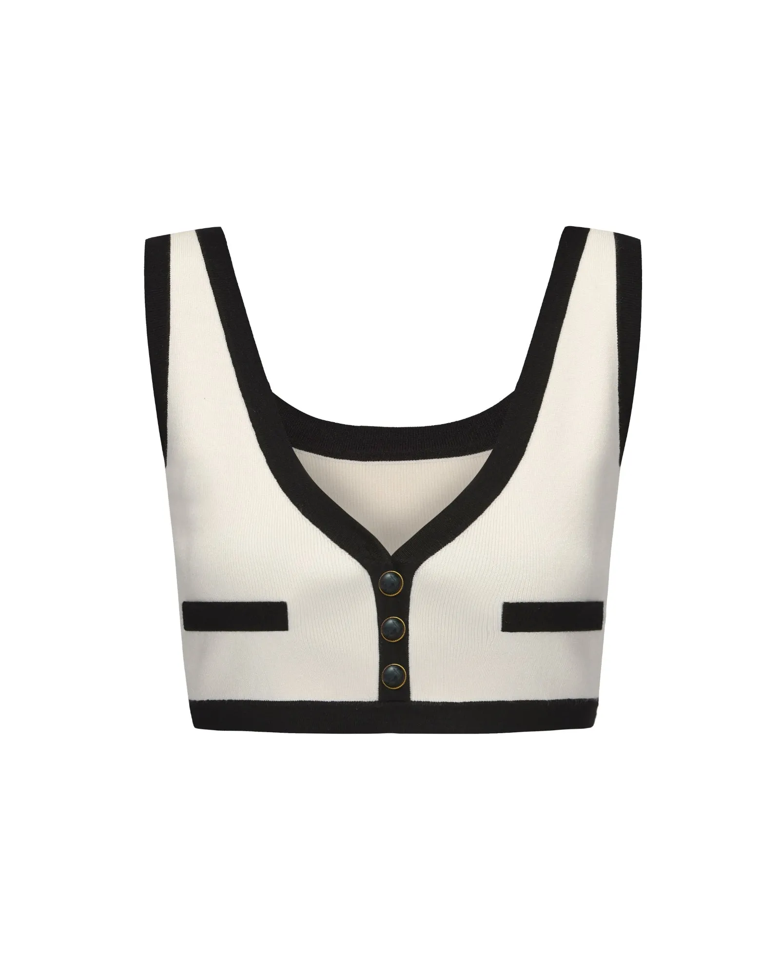 Eliza Vest Top (White) sold by Nana Jacqueline