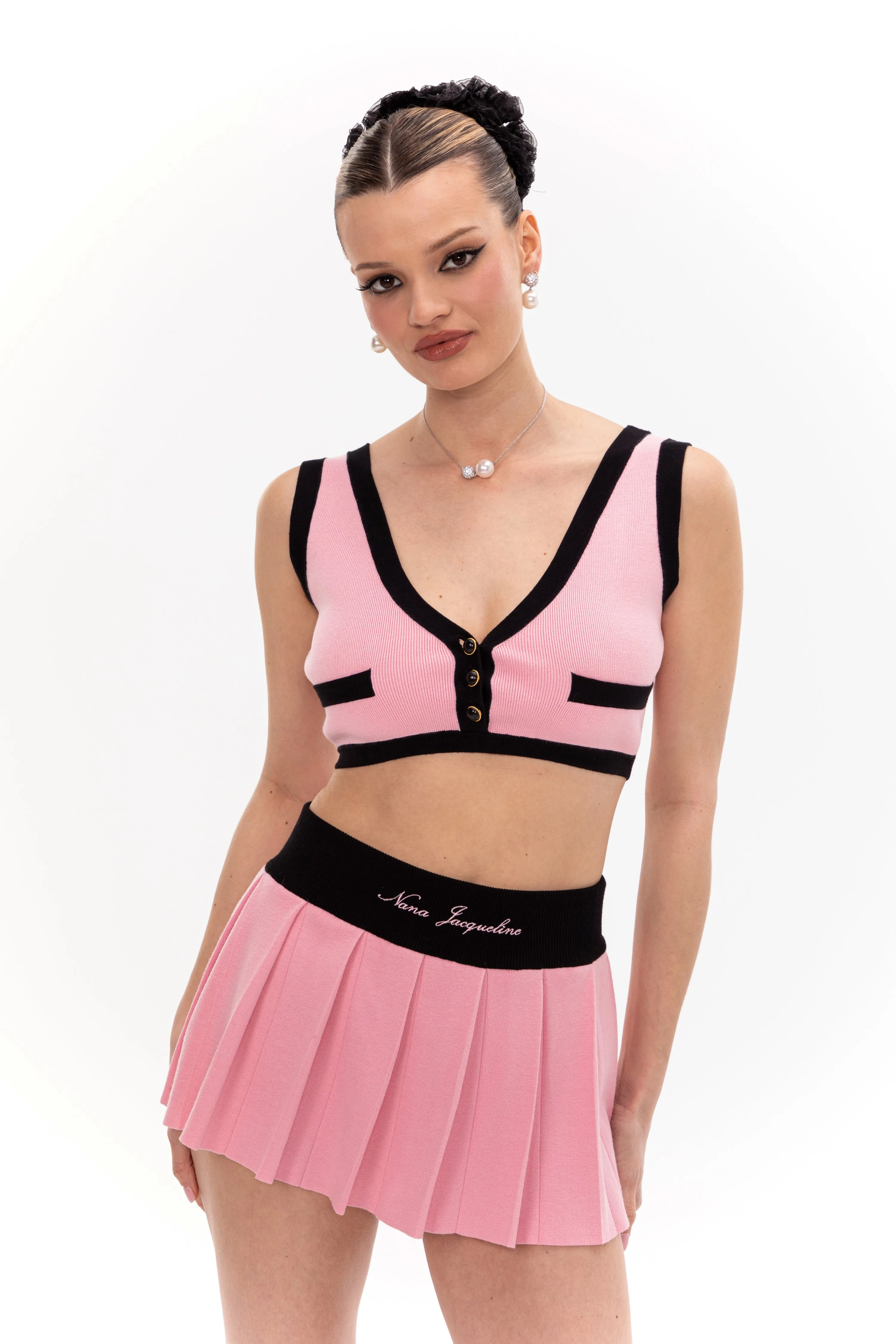 Eliza Vest Top (Pink) sold by Nana Jacqueline product image thumbnail 5