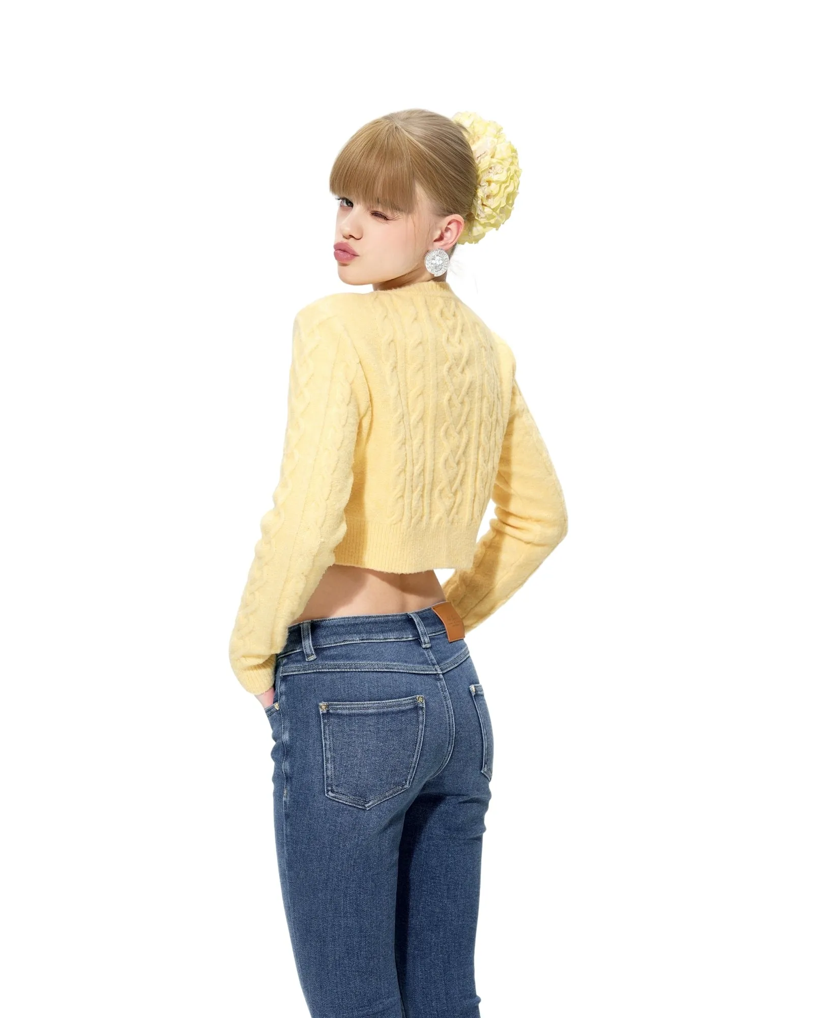 Evie Cardigan (Yellow) (Final Sale) sold by Nana Jacqueline product image thumbnail 3