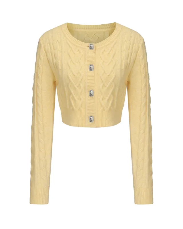 Evie Cardigan (Yellow) (Final Sale) sold by Nana Jacqueline