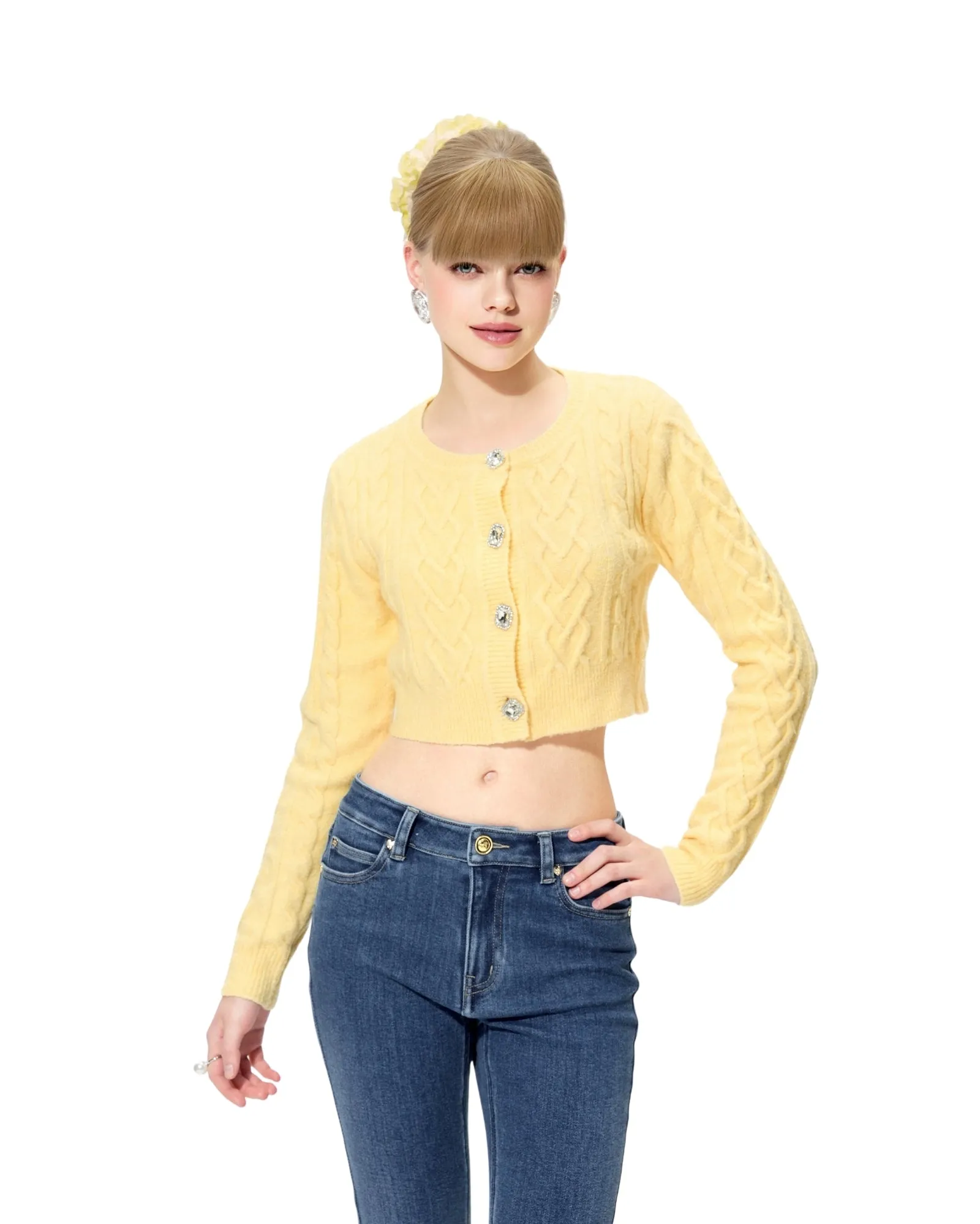 Evie Cardigan (Yellow) (Final Sale) sold by Nana Jacqueline product image thumbnail 2