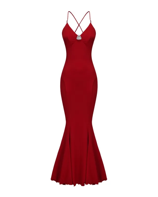 Seraphina Dress (Red) made by Nana Jacqueline