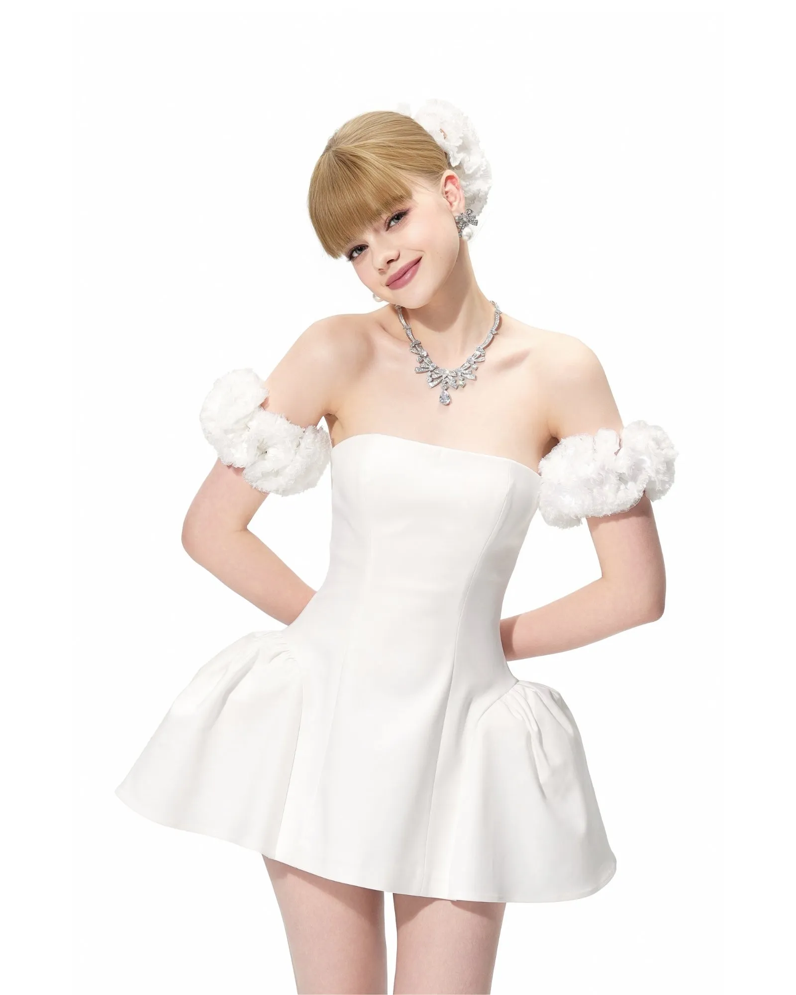 Flora Dress (White) sold by Nana Jacqueline product image thumbnail 2
