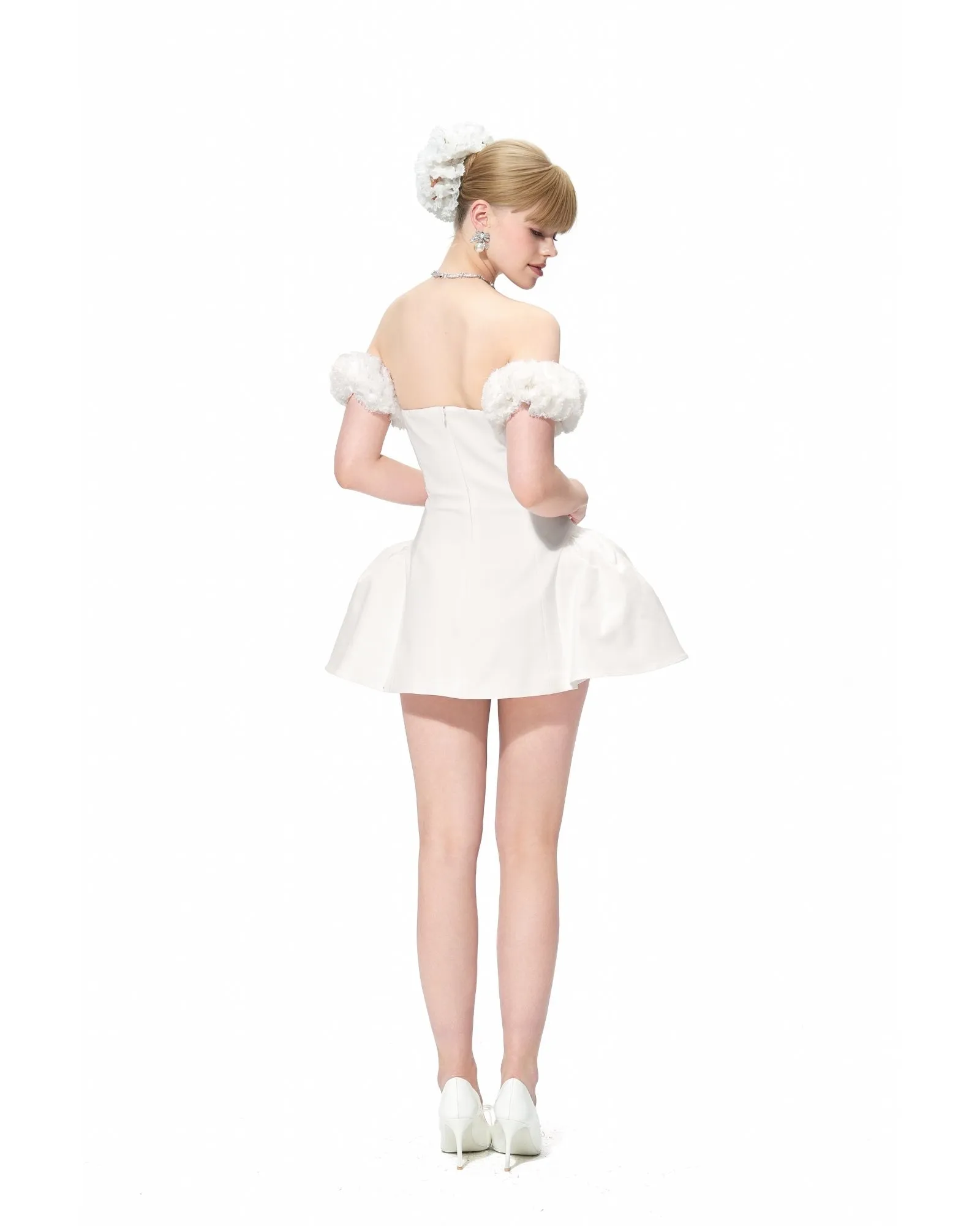 Flora Dress (White) sold by Nana Jacqueline product image thumbnail 4