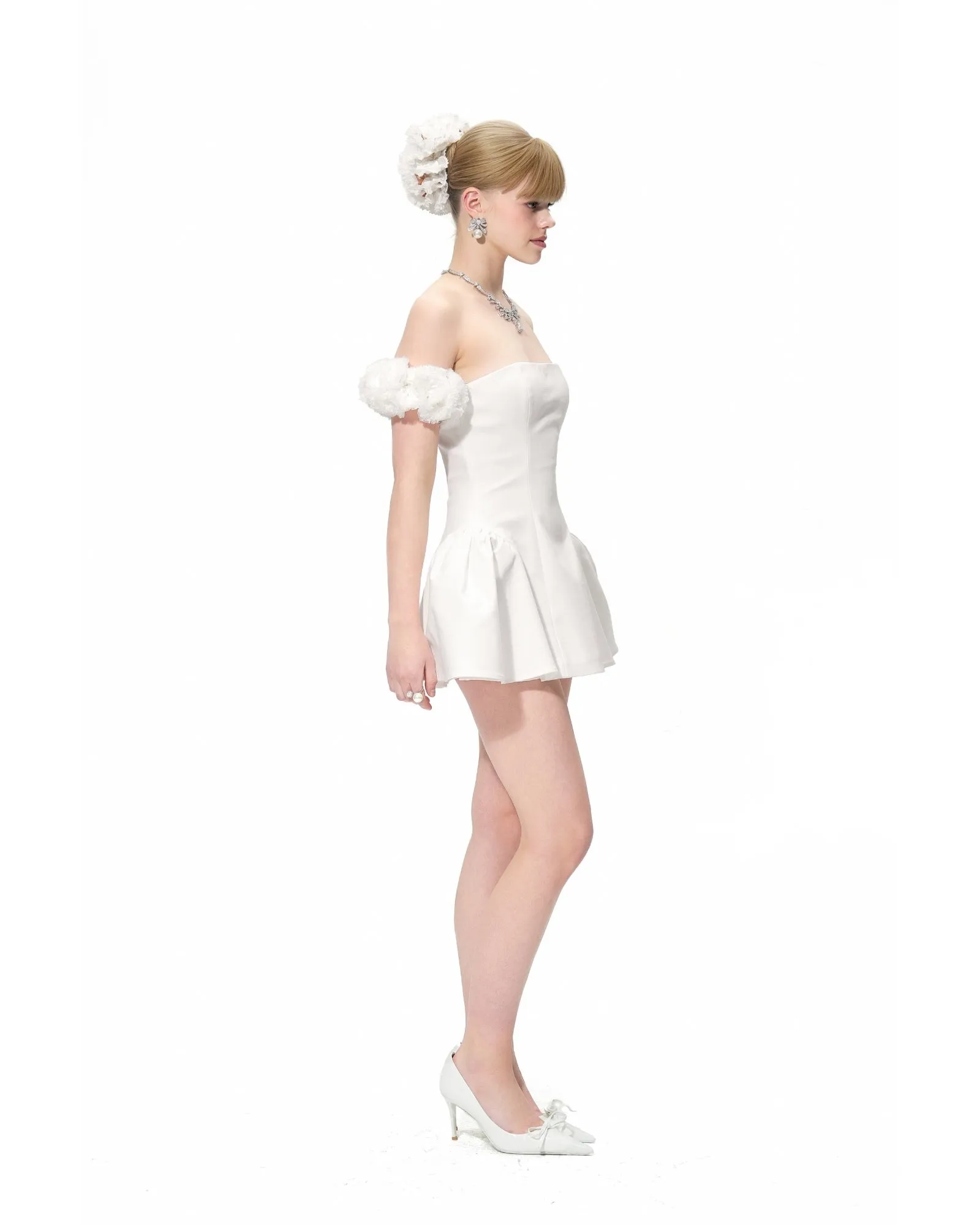 Flora Dress (White) sold by Nana Jacqueline product image thumbnail 5
