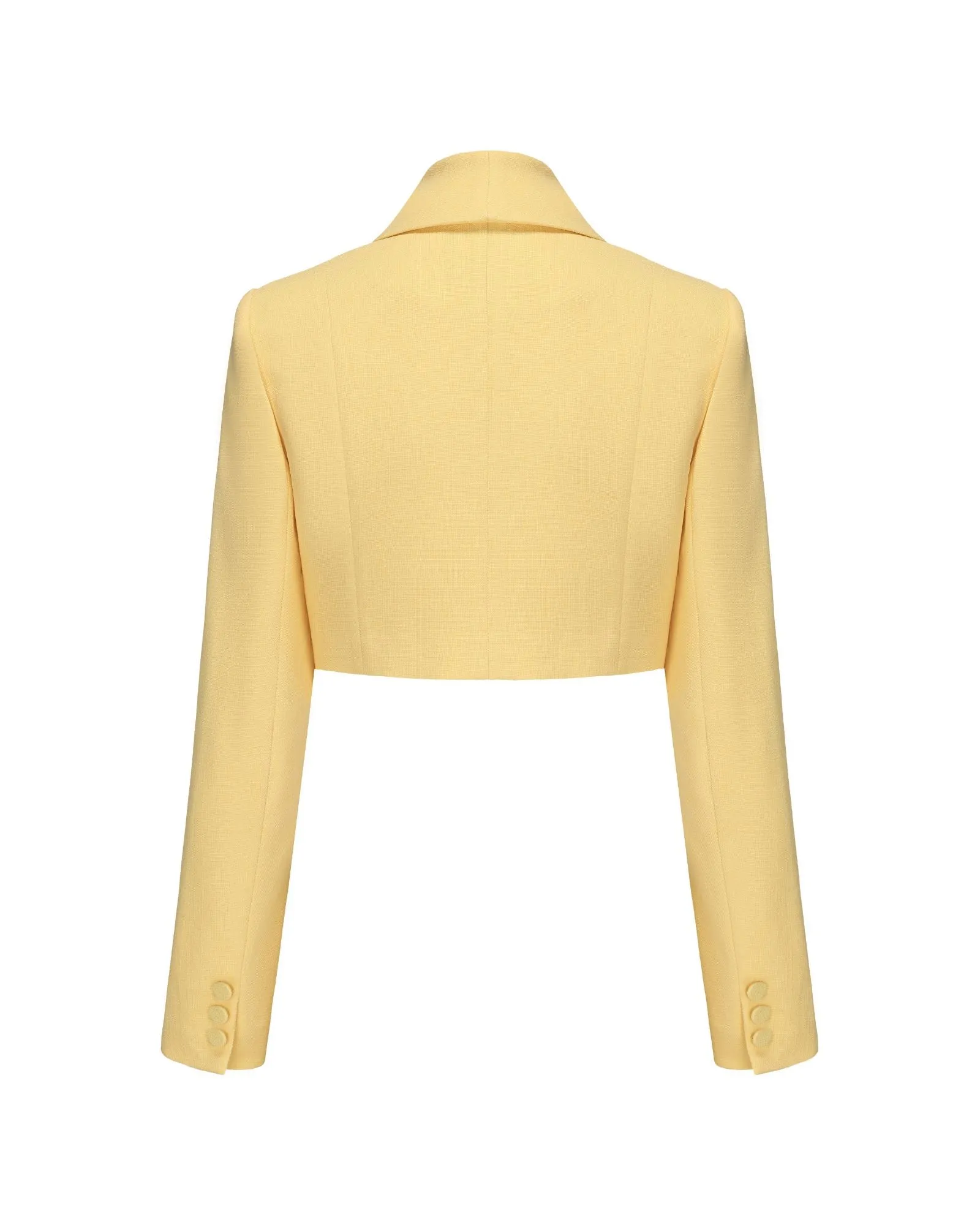 Veronica Crop Blazer (Yellow) sold by Nana Jacqueline product image thumbnail 4