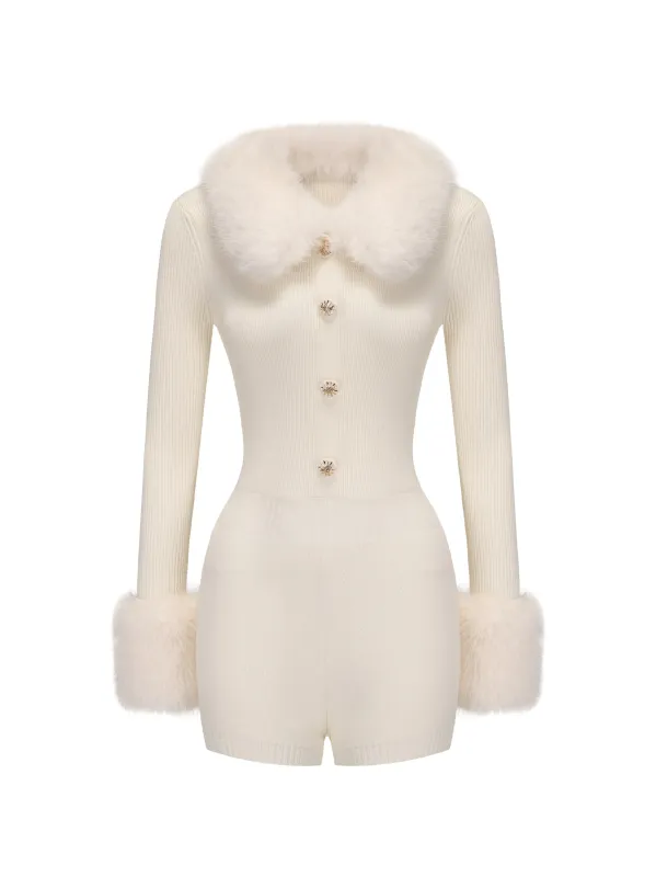 Natalia Fur Jumpsuit sold by Nana Jacqueline