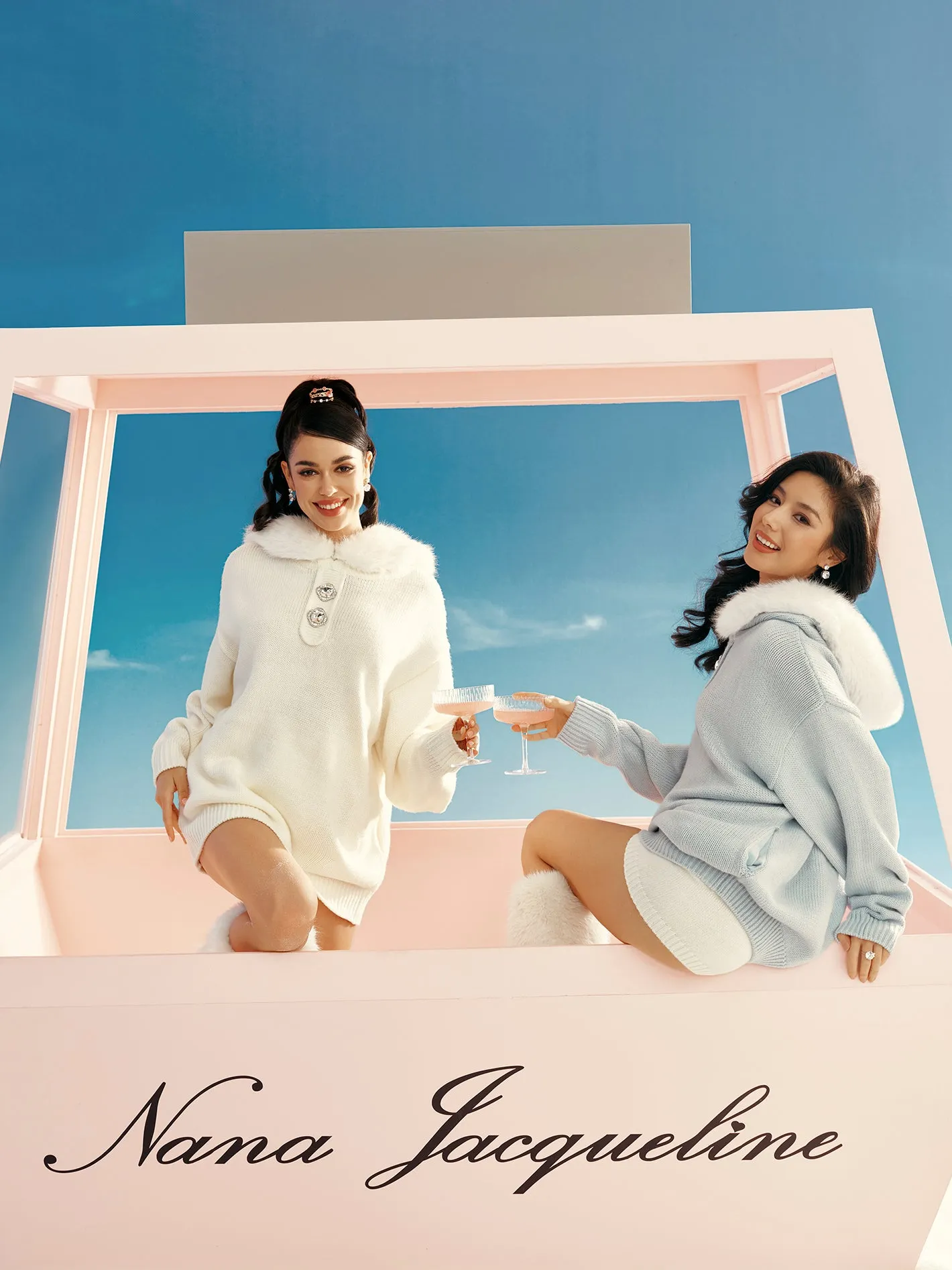 Ava Fur Sweatshirt (White) (Final Sale) sold by Nana Jacqueline product image thumbnail 4