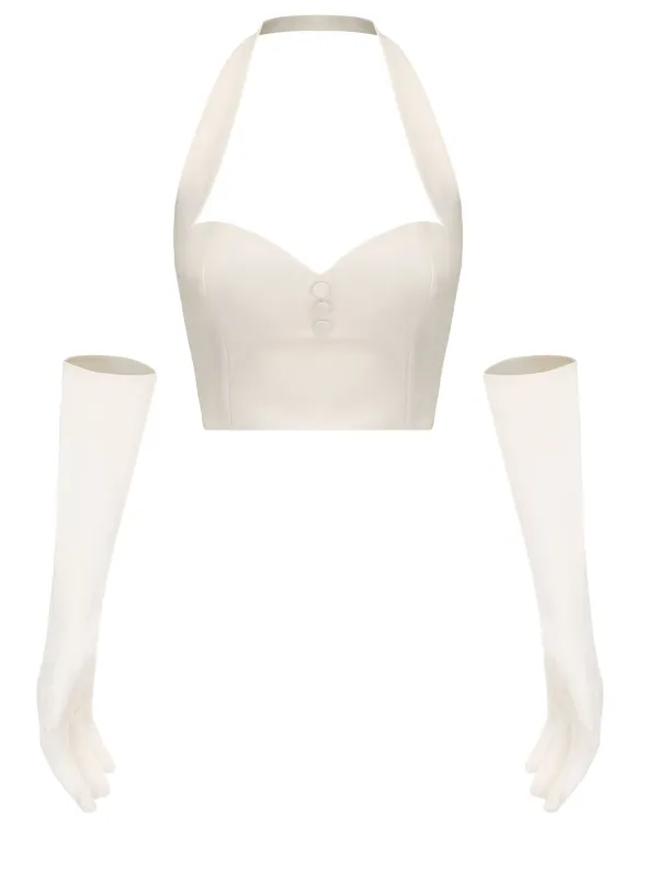 Anastasia Top (White) (Final Sale) sold by Nana Jacqueline