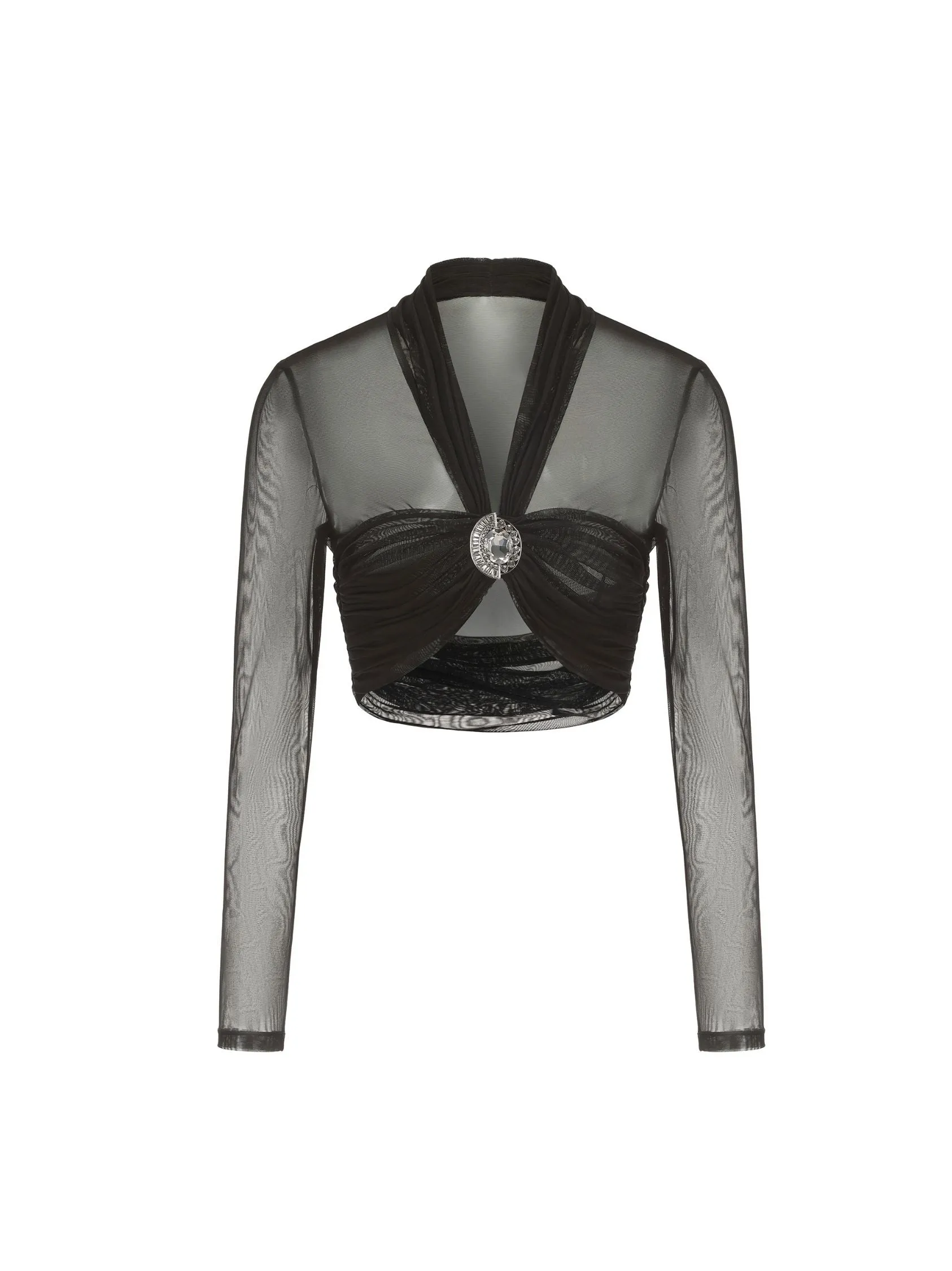 Pia Mesh Top (Black) (Final Sale) sold by Nana Jacqueline