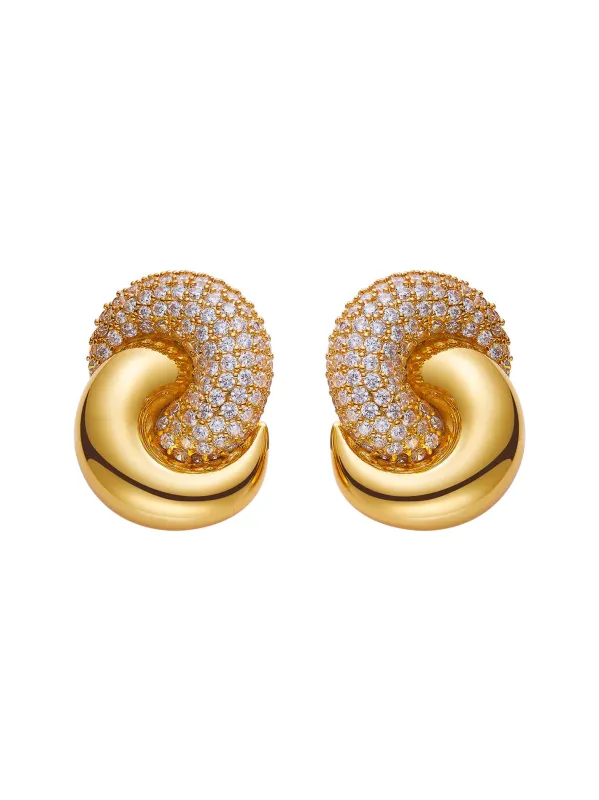 Mia Earrings (Gold) (Final Sale) sold by Nana Jacqueline