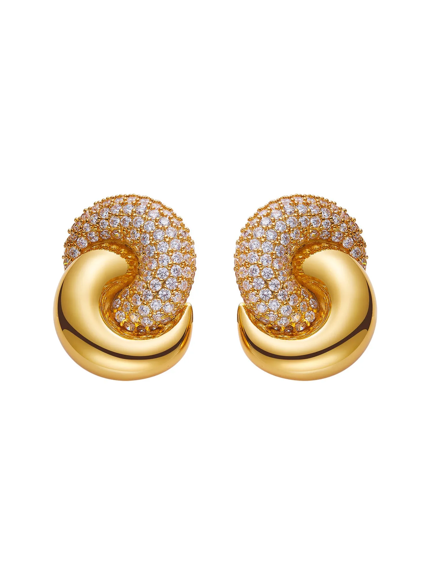 Mia Earrings (Gold) (Final Sale) sold by Nana Jacqueline