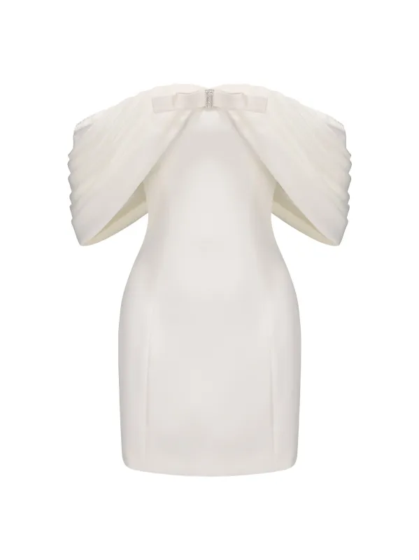 Kate Bow Dress (White) sold by Nana Jacqueline