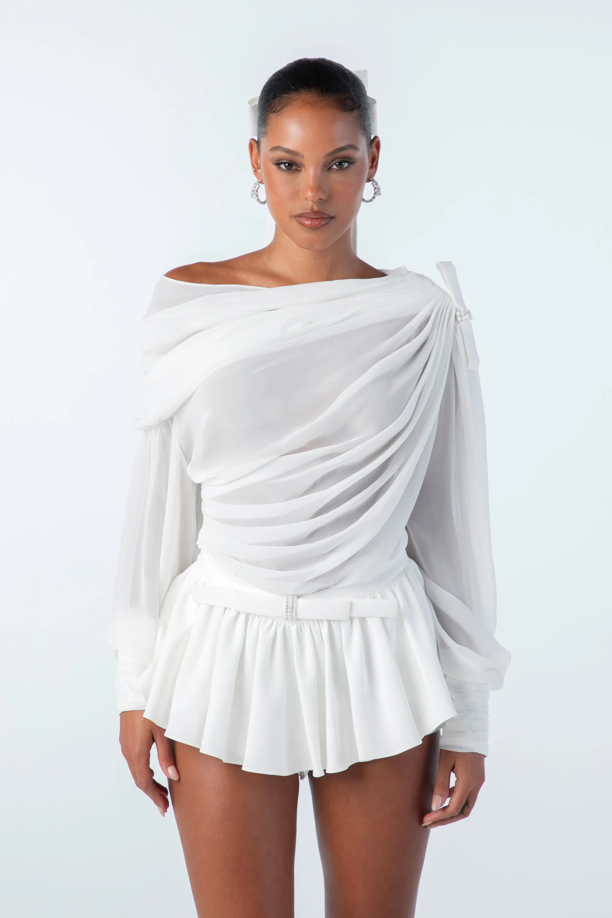 Demi Top (White) sold by Nana Jacqueline product image thumbnail 2