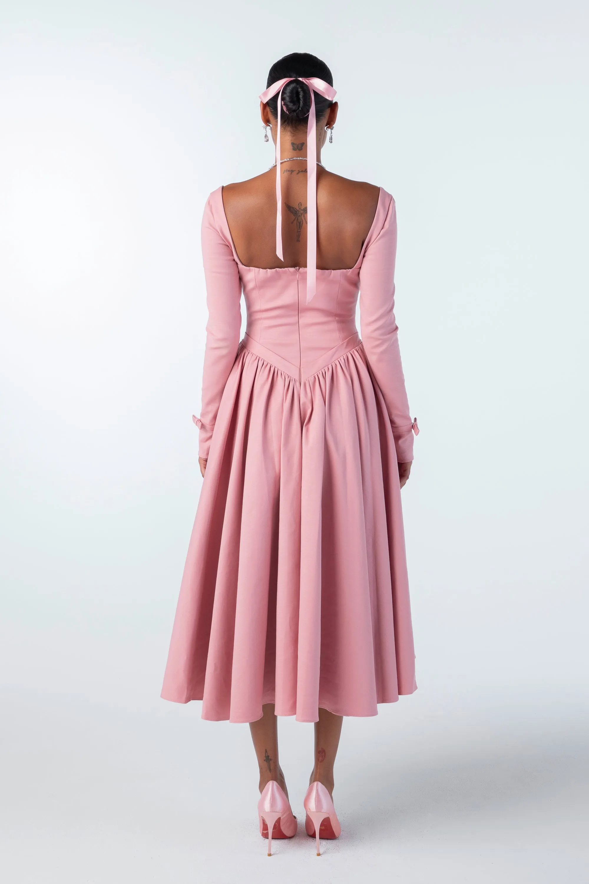 Bernadette Dress (Pink) (Final Sale) sold by Nana Jacqueline product image thumbnail 4