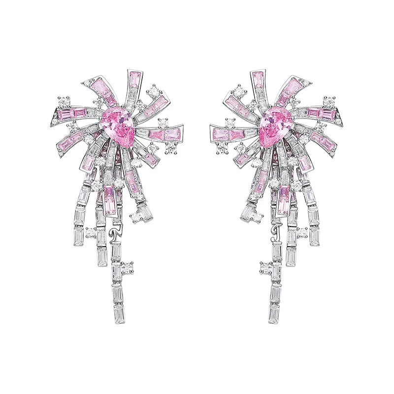 Candace Tassel Earrings (Pink) (Final Sale) made by Nana Jacqueline