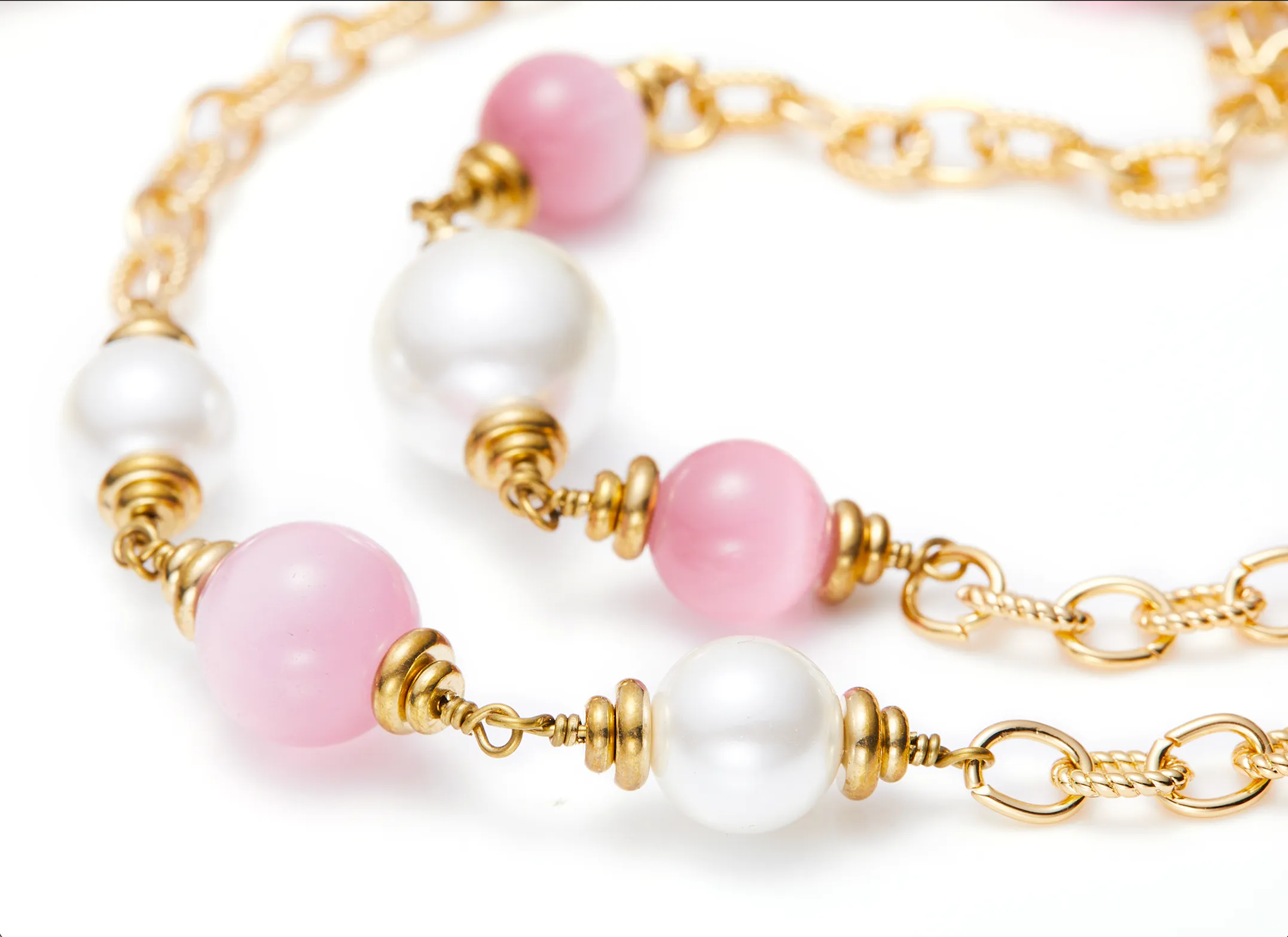 Isabella Pearl Necklace (Pink) (Final Sale) sold by Nana Jacqueline product image thumbnail 4