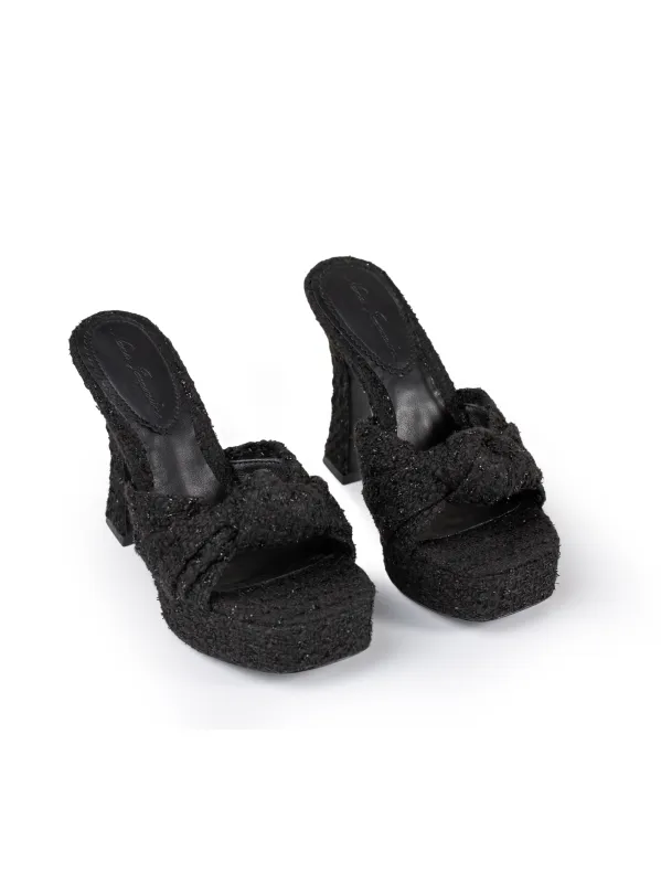 Mara Platform Sandals (Black) sold by Nana Jacqueline