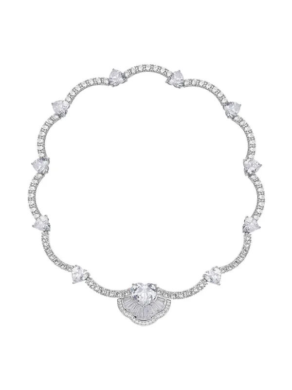 Emilia Heart Necklace (White) (Final Sale) made by Nana Jacqueline