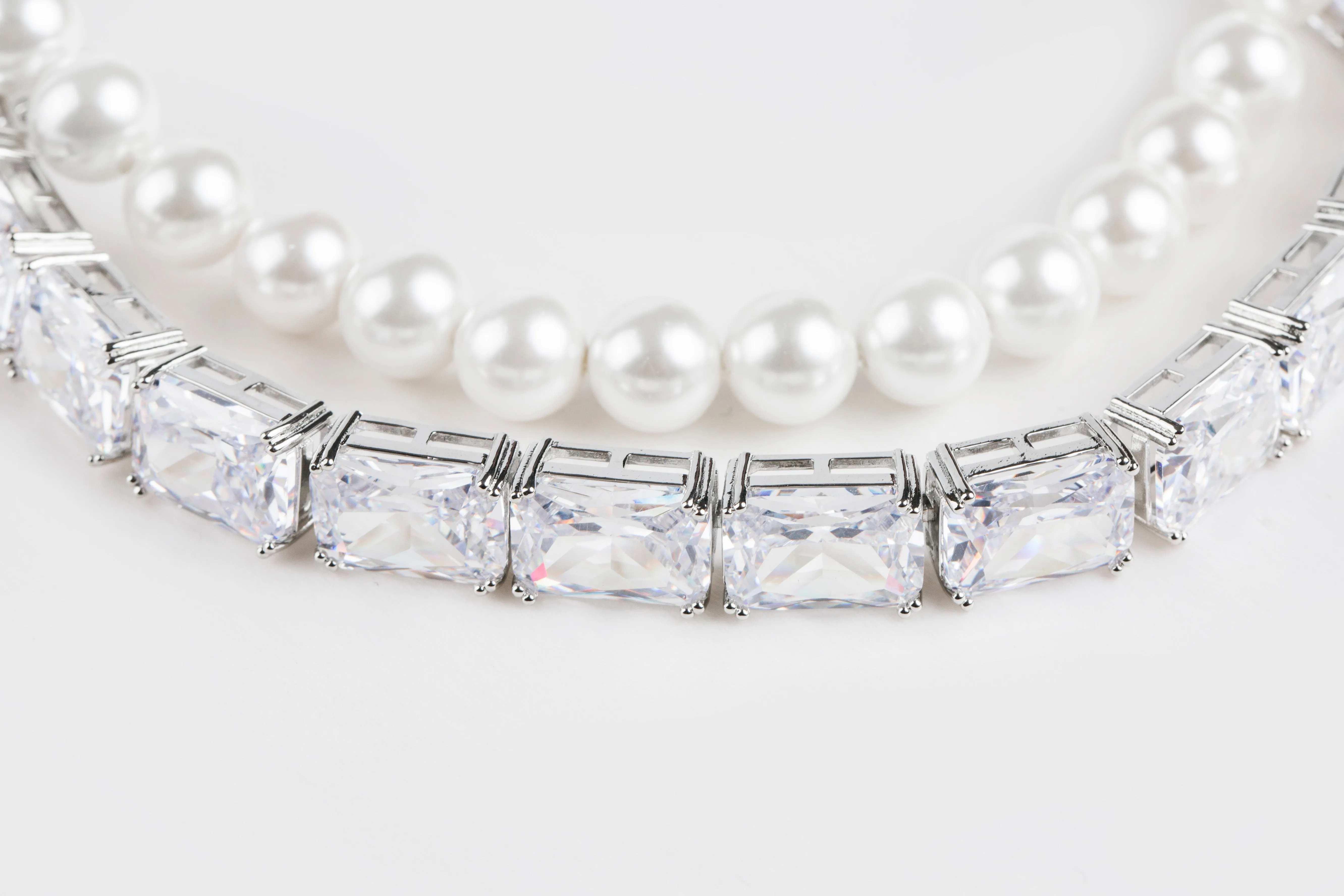 Gracey Pearl Crystal Choker Necklace (Final Sale) sold by Nana Jacqueline product image thumbnail 2