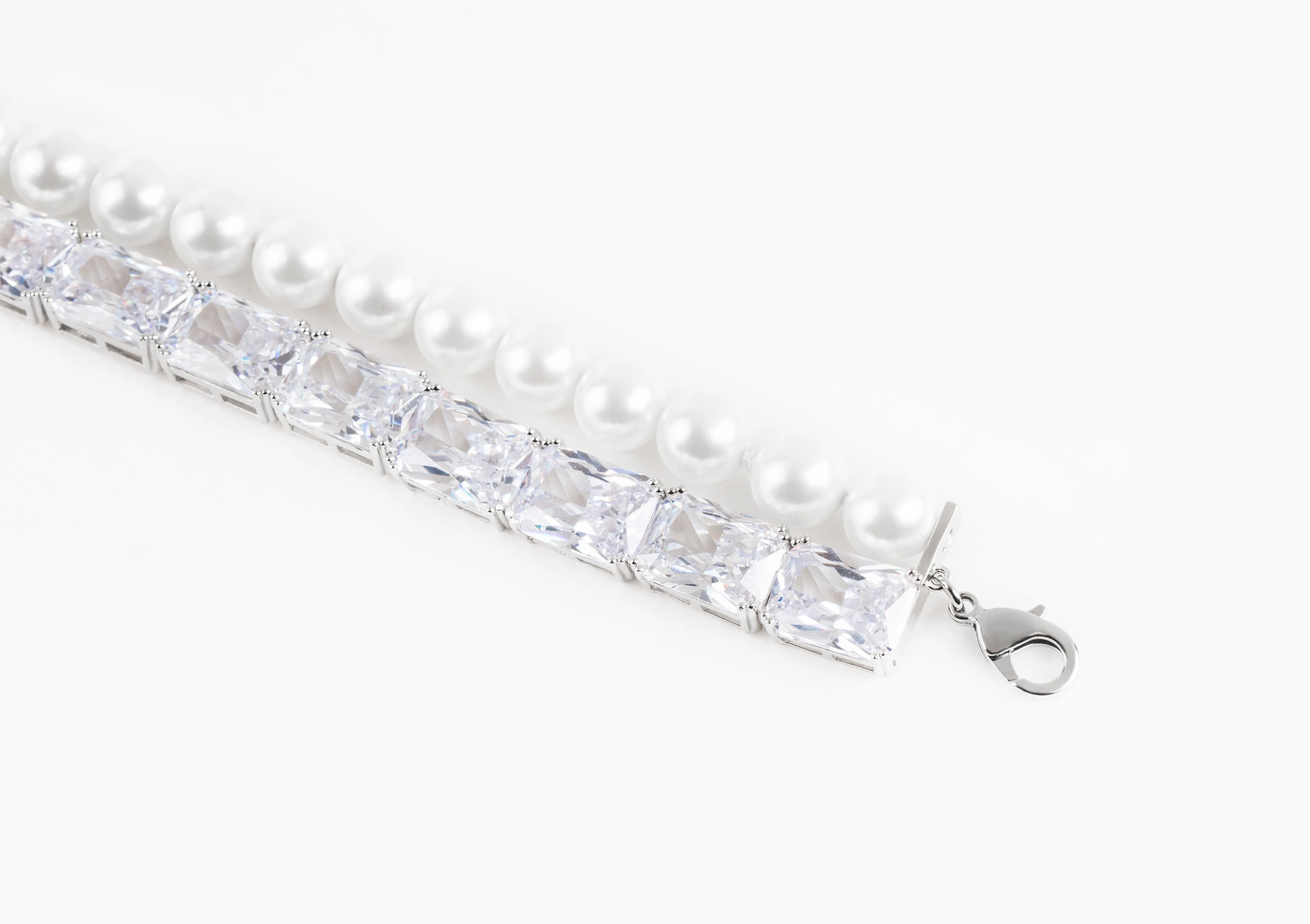 Gracey Pearl Crystal Choker Necklace (Final Sale) sold by Nana Jacqueline product image thumbnail 3