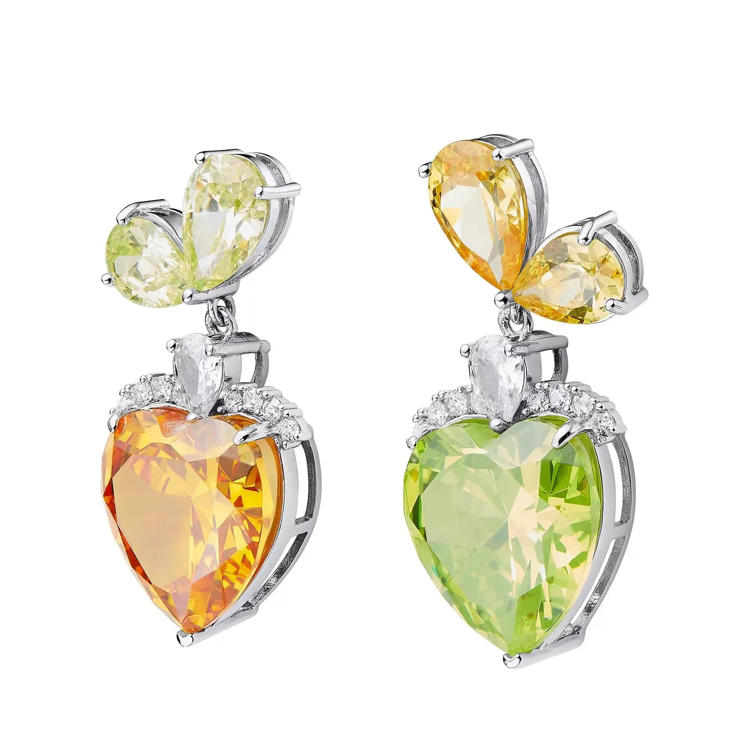 Valentina Earrings (Green & Yellow) (Final Sale) sold by Nana Jacqueline