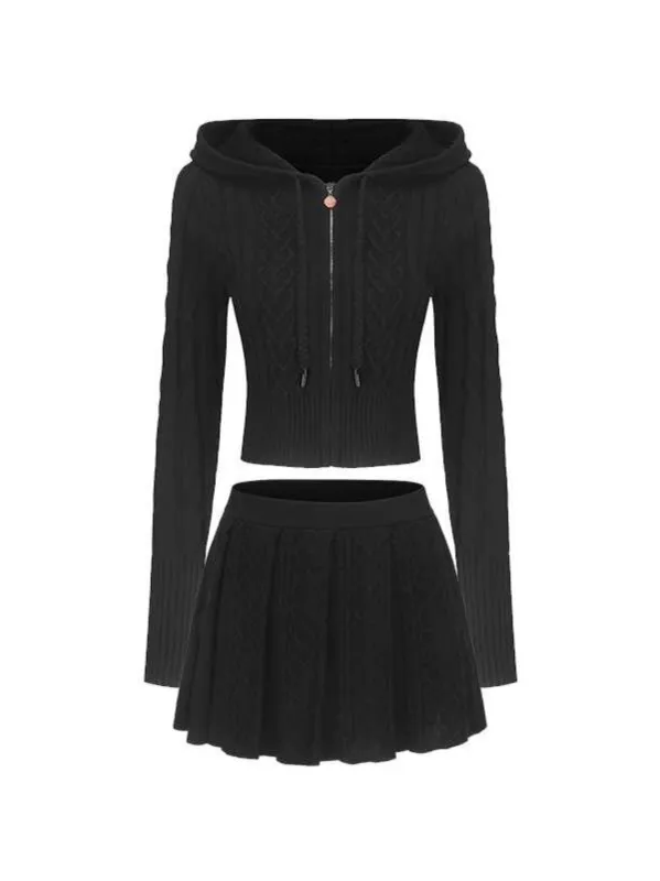 Jailina Knit Set (Black) (Final Sale) sold by Nana Jacqueline