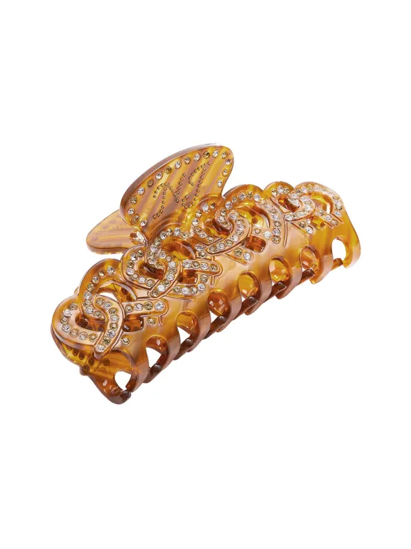 Kendall Claw Clip (Brown) (Final Sale) sold by Nana Jacqueline