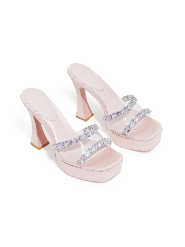 Mirabel Diamond Heels (Pink) sold by Nana Jacqueline