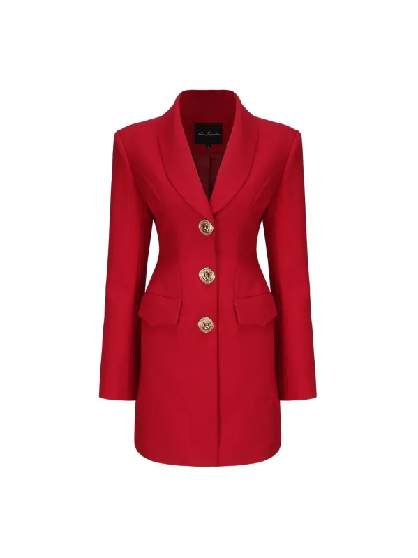 Sasha Suit Jacket (Red) (Final Sale) sold by Nana Jacqueline