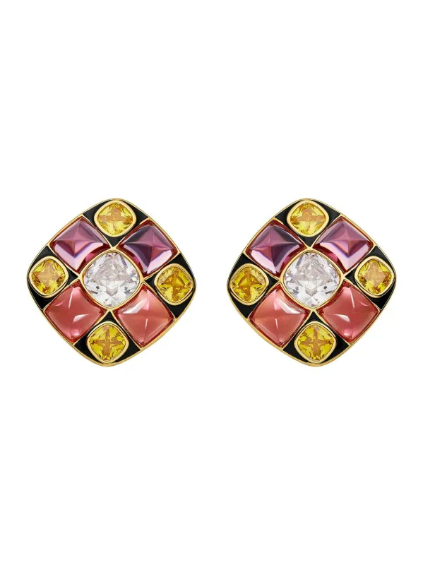 Cassandra Earrings (Pink) (Final Sale) sold by Nana Jacqueline