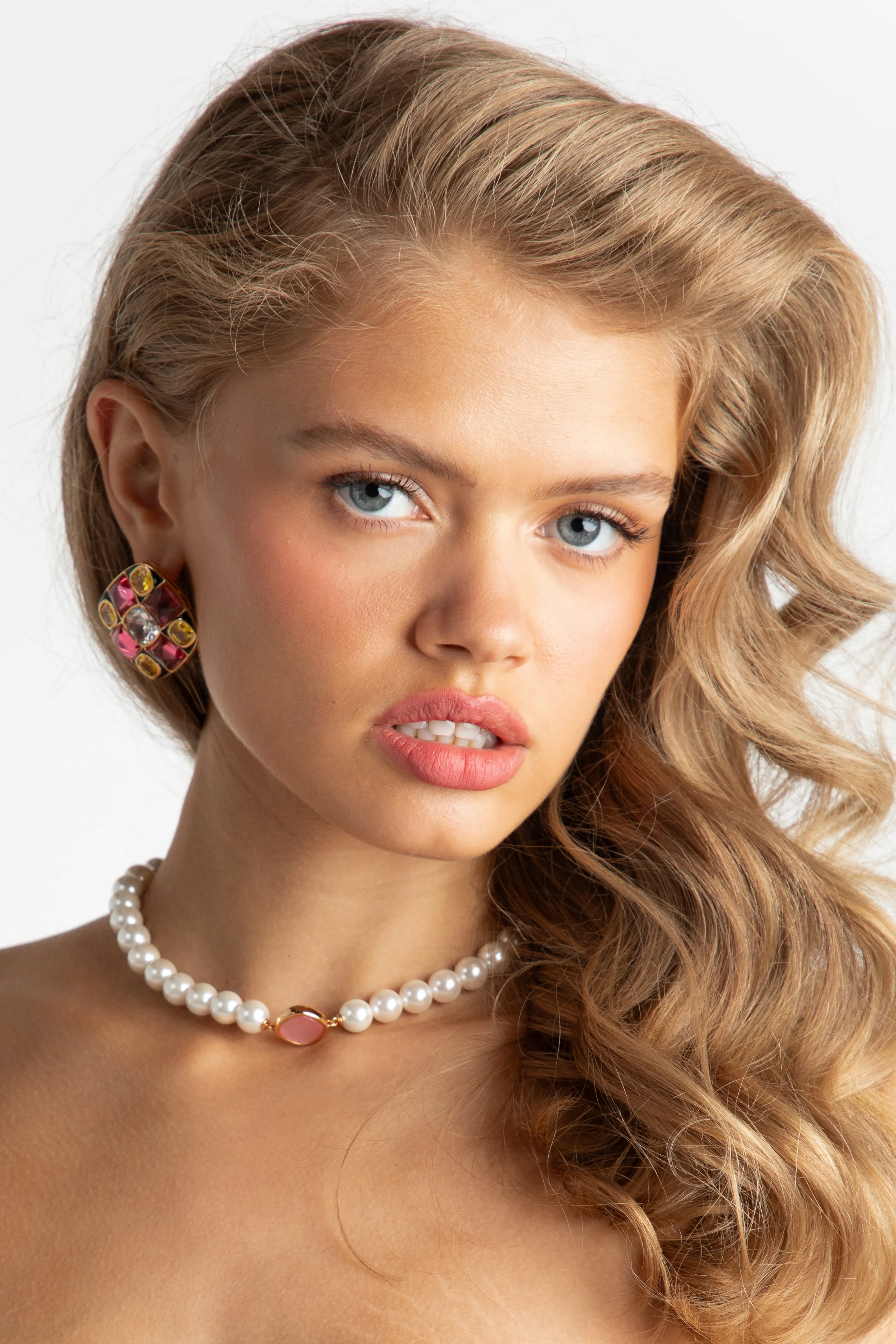 Cassandra Earrings (Pink) (Final Sale) sold by Nana Jacqueline product image thumbnail 2