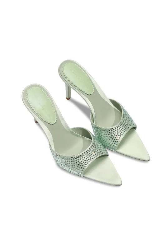 Kate Diamond Heels (Green) (Final Sale) sold by Nana Jacqueline