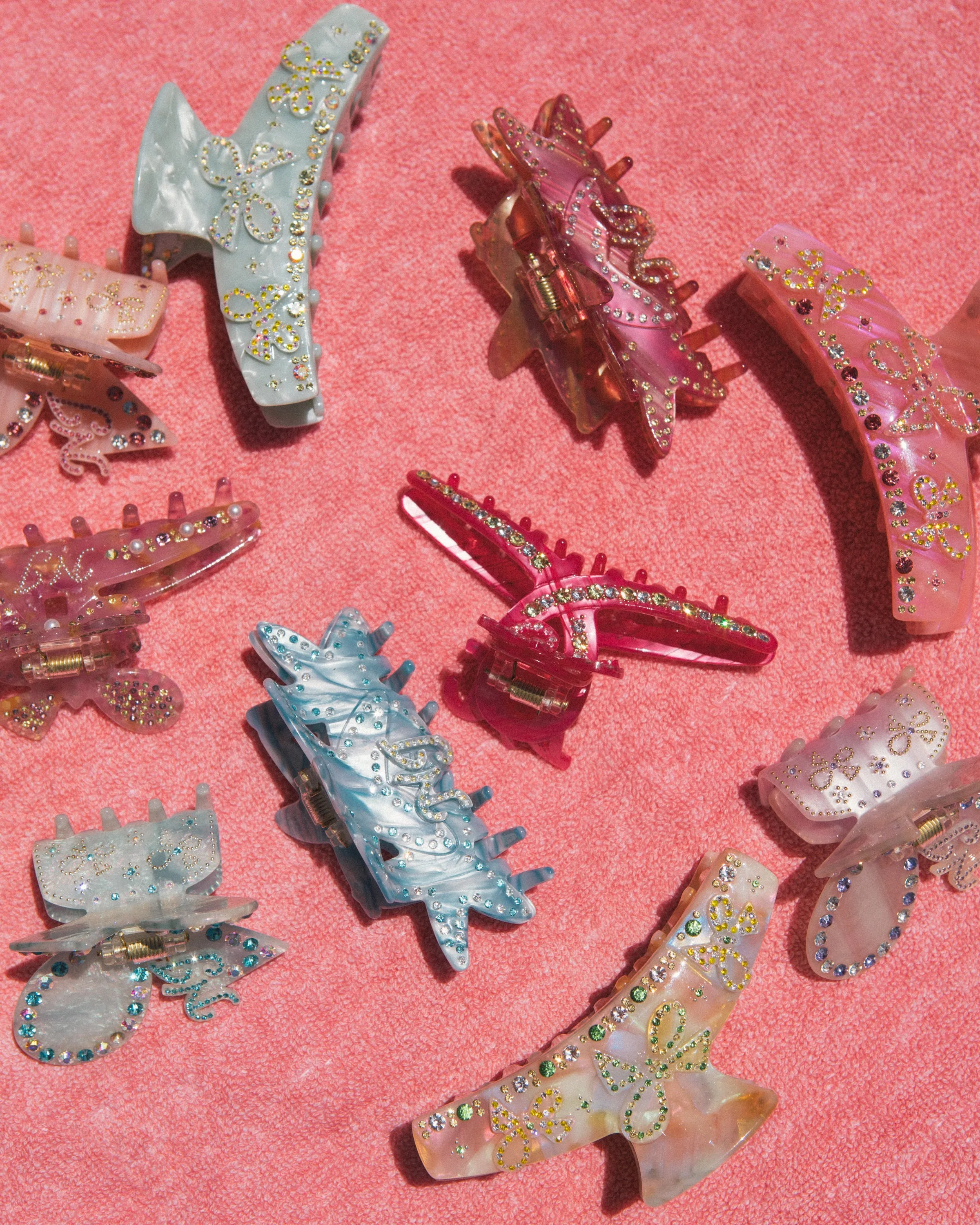 Chloe Crystal Butterfly Claw Clip (Blue) (Final Sale) sold by Nana Jacqueline product image thumbnail 5