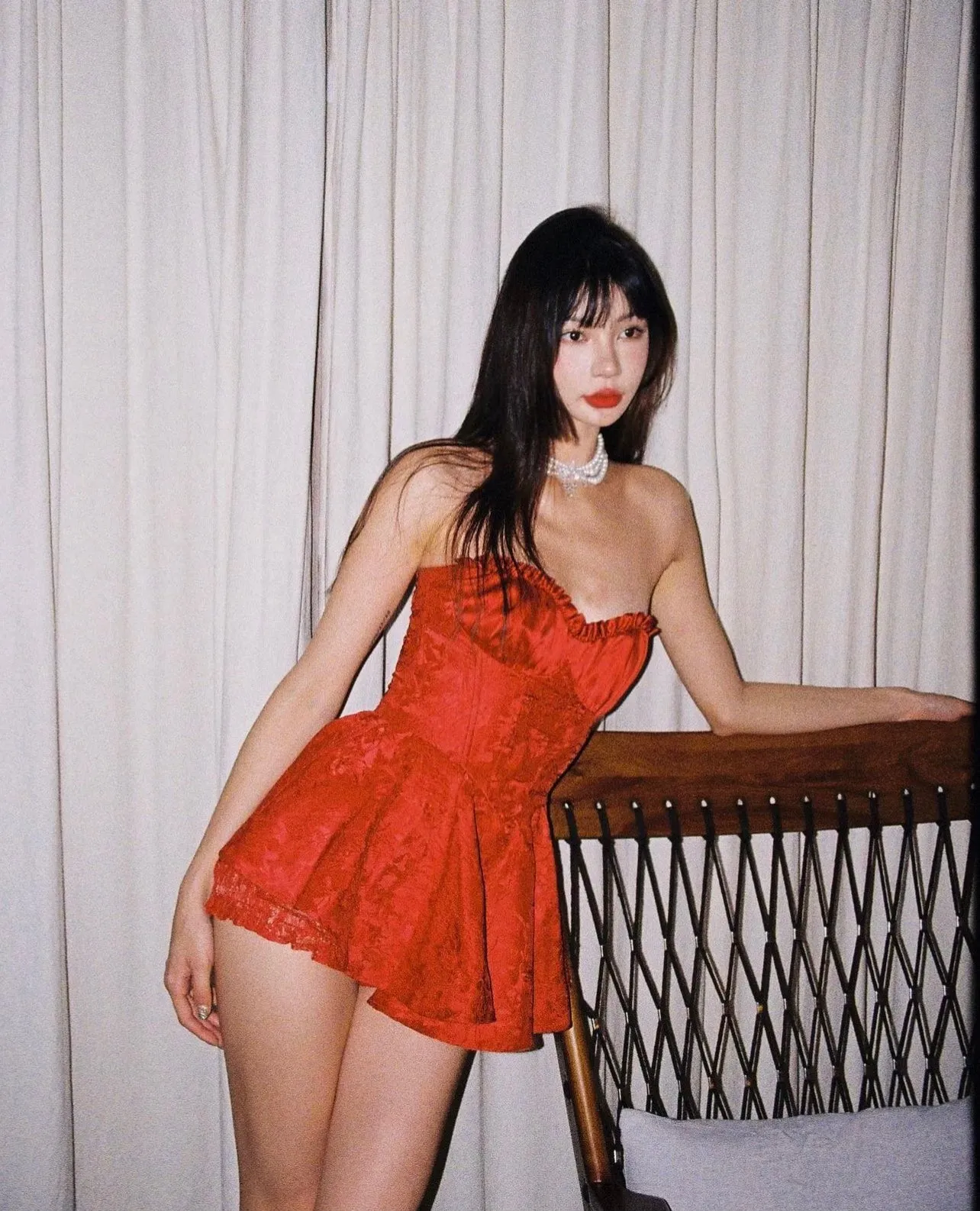 Airina Dress (Red) sold by Nana Jacqueline product image thumbnail 2