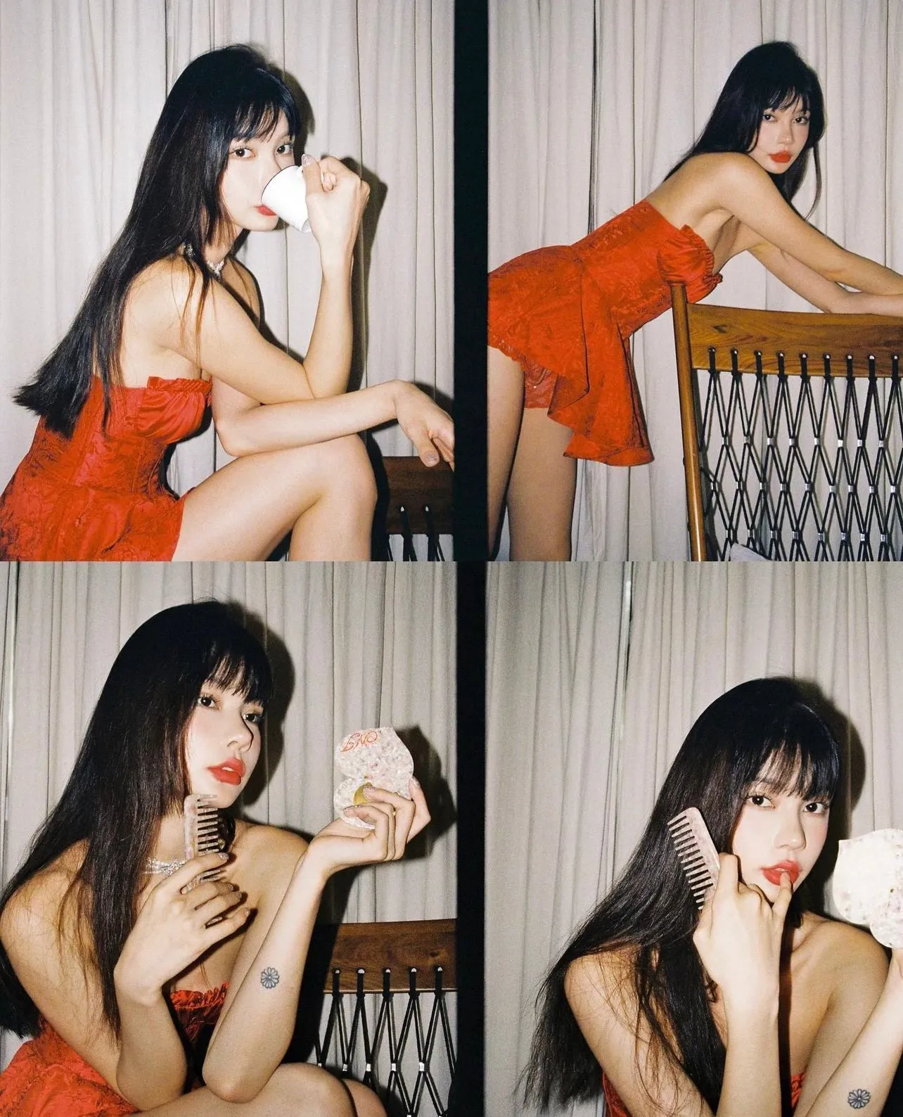 Airina Dress (Red) sold by Nana Jacqueline product image thumbnail 3